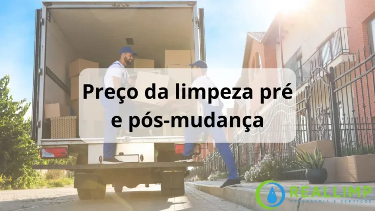 limpeza pre e pos mudanca