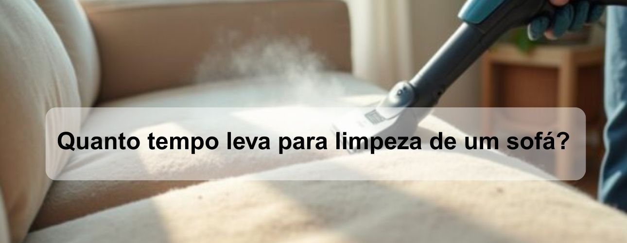 quanto tempo leva para limpeza de um sofá