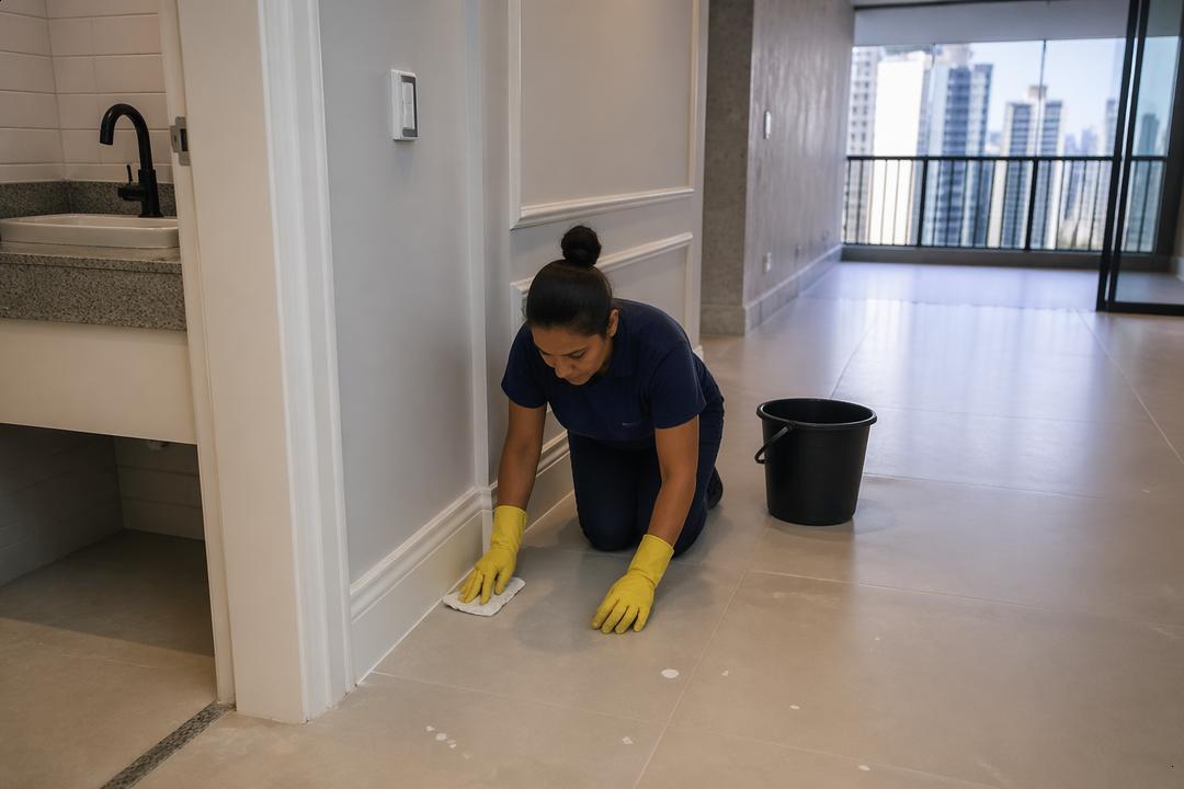 Como remover tinta do piso pós obra sem danificar