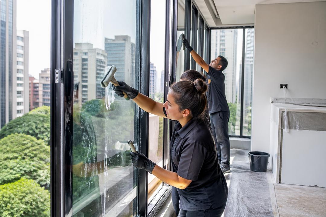 Limpeza de vidros pós obra: cuidados, riscos e contratação